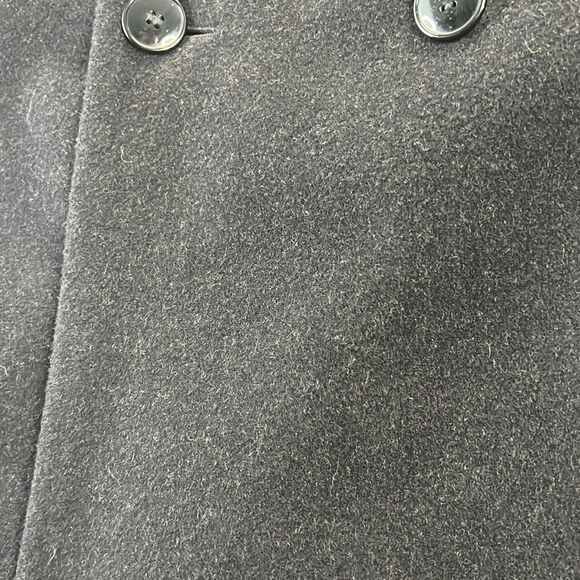 Trade Mark Vintage Long Trench Coat Wool Cashmere Blend Size 44R - Picture 4 of 13